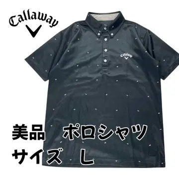 [ 새상품급 ] Callaway 캘러웨이 피케 셔츠 블랙 무늬 사이즈 L