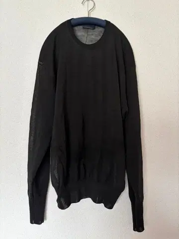 헤릴 HERILL V넥 라미 니트 블랙 후염색