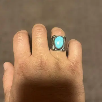 터콰이즈 실버 반지 타원형