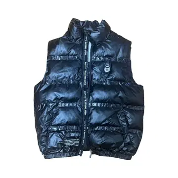 블랙 다운 베스트 Aape M 사이즈