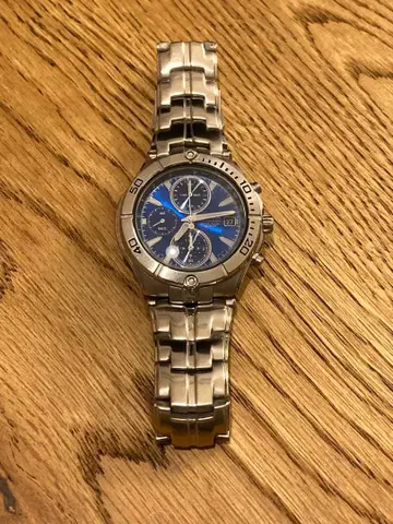 알바 루크스 크로노그래프 시계 Alba ROOX 파란색 다이얼