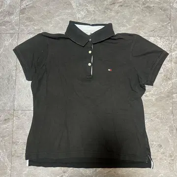 TOMMY HILFIGER 블랙 피케 셔츠 M g28