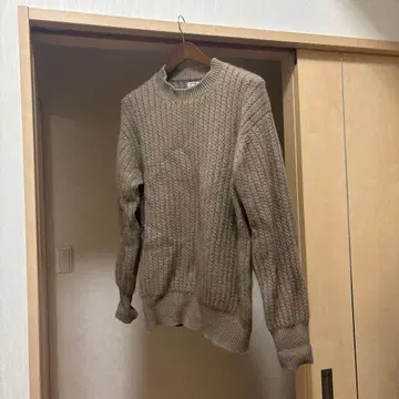 MAATEE&SONS 후리 패턴 캐시미어 스웨터 니트