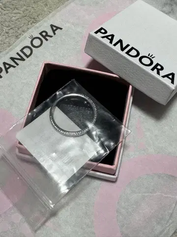 PANDORA 스톤 포함 반지 박스 포함