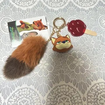 주토피아 2 시마무라 닉 와일드 입체 참 키링