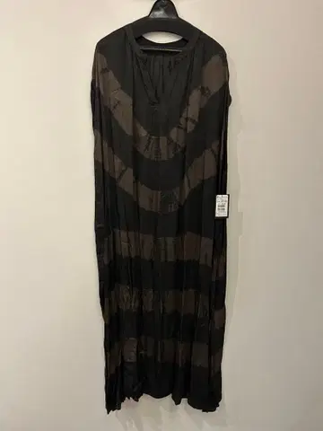 Aga 슬리브리스 튜닉 9호 블랙 브라운