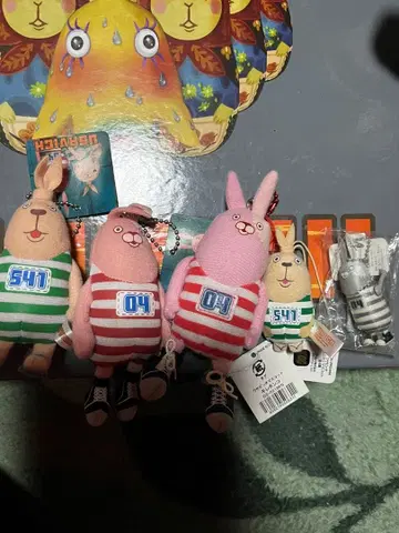 토끼 키링 스트라이프 541 04 묶음 판매!