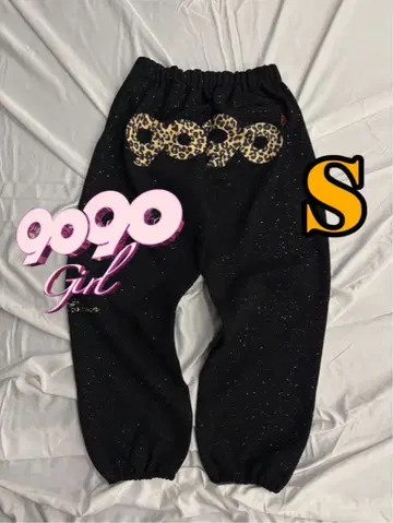 90 로고 글리터 스웻 팬츠