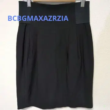 BCBGMAXAZRIA 블랙 타이트 스커트 무릎 기장 밴딩 포함