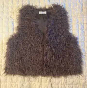 GALLARDAGALANTE 개럴개런트 페이크 캐시미어 퍼 베스트