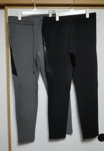 PLST 조거 팬츠 S 2장 (블랙 1장 & 그레이 1장)