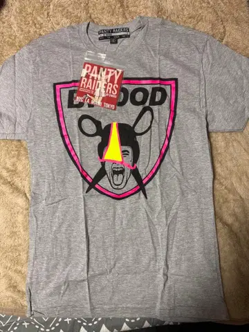 미사용 새상품 PANTY RAIDERS 그레이 T셔츠 +탱크탑