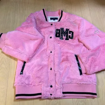 캘러웨이 블루종 핑크 인조 모피