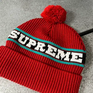 Supreme Big Stripe Beanie 赤 ボンボン Supreme-Big Stripe Beanie(Red) 슈프림 레드 비니 | 브랜드 중고거래