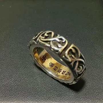 실버 반지 장식적인 무늬