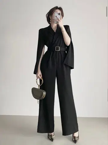 벨트 달린 케이프풍 올인원