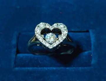 크로스포 댄싱스톤 SV925 반지 하트 모티브