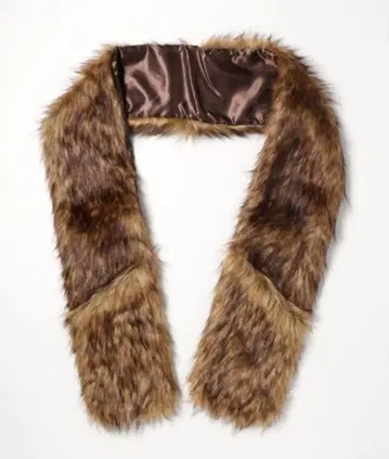 [ LAUGOA 라우고아 ] 머플러형 인조 모피 백 퍼스트올