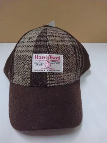 Harris Tweed 체크 무늬 울 캡