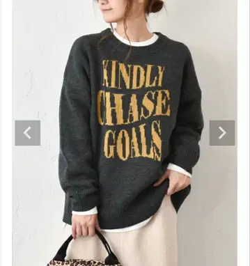 [ 이번 시즌 미사용 새상품 ] IN THE MARKET 로고 니트