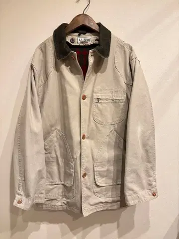 80s L.L.Bean 커버올 헌팅 자켓 USA제