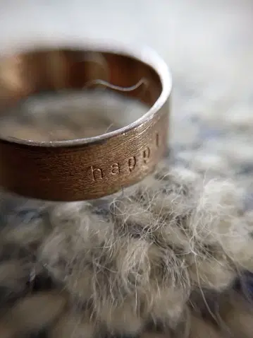 happiness 각인 실버 반지 14호 실버925