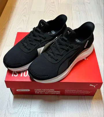 PUMA 소프트 래피드 블랙 스니커즈