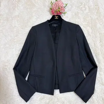 새상품급 Theory 노카라 자켓 CLEAN BLAZER 블랙