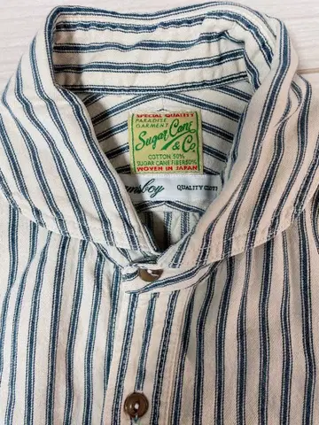 [ 새상품급 ] sugar cane 슈가케인 스트라이프 셔츠