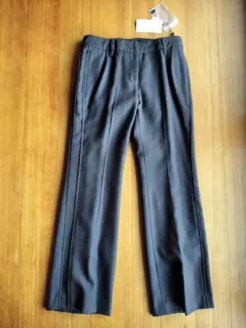 FOSSI 브라운 슬랙스 울 캐시미어 큐프라 택 포함