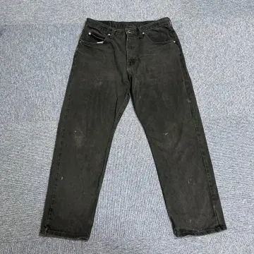 Wrangler 블랙 스트레이트 데님 w34 구제 의류