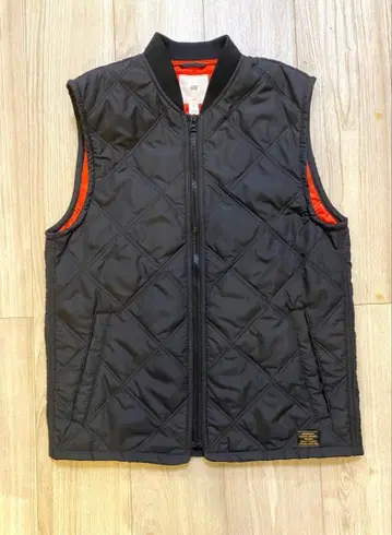 H&M 남성용 퀼팅 베스트 블랙 S(US 사이즈)