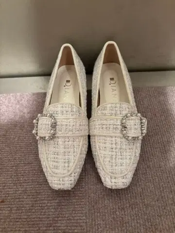 DIANA 트위드 로퍼 비쥬 21cm