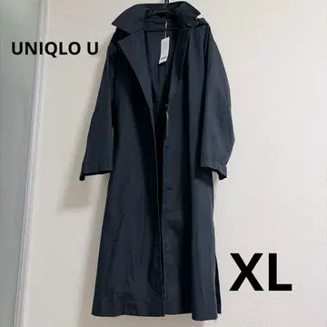 유니클로 U 후디드 롱 코트 XL