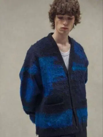 monkey time 그라데이션 모헤어 가디건 몽키타임 S