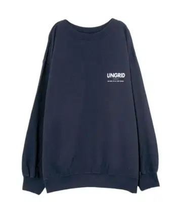 Ungrid 로고 맨투맨 네이비