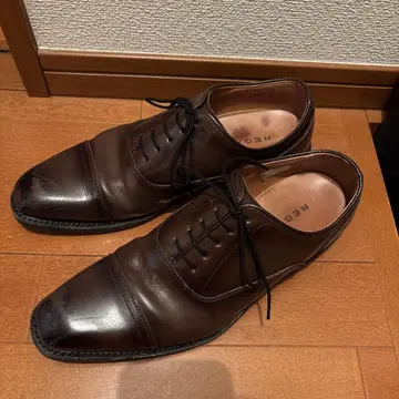 REGAL 다크 브라운 가죽 신발 24cm