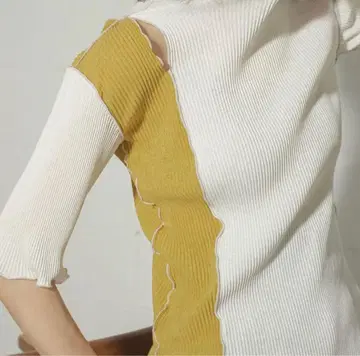 아노프 ANOGH BICOLOR MELLOW BLOCK TOPS 메로우