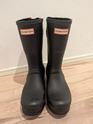 HUNTER 블랙 레인부츠