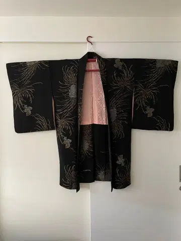 앤티크 긴 겉옷 칠흑 실 블랙 화장 68 수선품