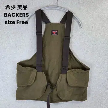 레어 새상품급 BACKERS 헌팅 베스트 덕 원단 두꺼운 원단