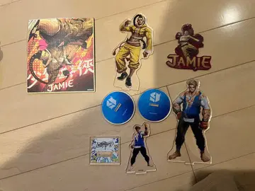 스트리트 파이터 6 홀더 아크릴 스탠드 루크 제이미 색지