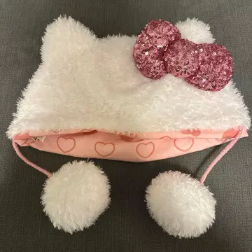 [ 새상품급 ] 유니버셜 팬캡 키티 스팽글