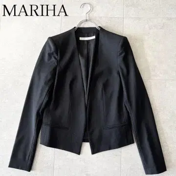 새상품급 MARIHA 마리하 노카라 울 테일러드 자켓 M 블랙