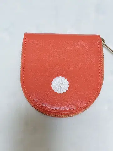 [황궁 한정판] 오렌지 말발굽형 동전 지갑 코인 케이스 주황색 지갑