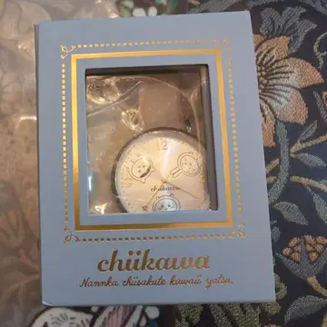 치이카와 쿼츠 손목시계 골드/베이지