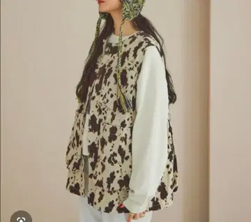 니코앤드 베스트 보이즈 실루엣 포켓 베스트 2 카우 패턴