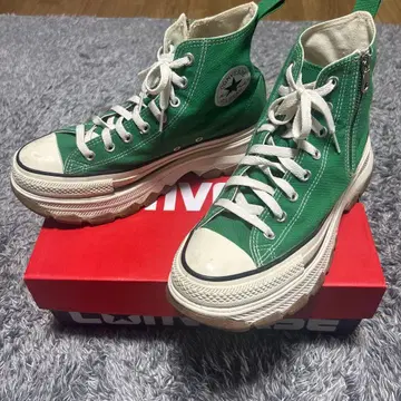 [ 한정 컬러 ] CONVERSE ALL STAR 그린 통굽 하이컷
