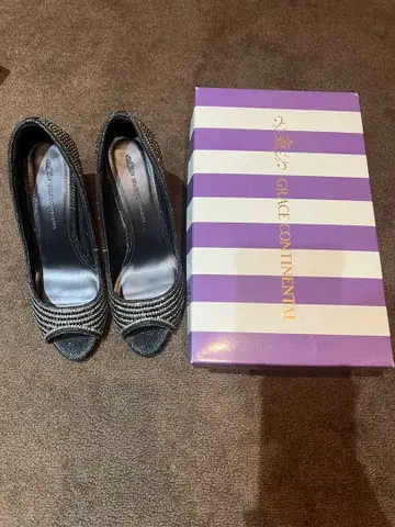 GRACE CONTINENTAL 비쥬 블랙 하이힐