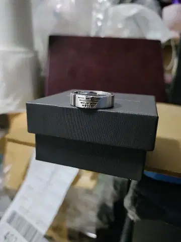 미사용 ARMANI 아르마니 실버 925 GA 이글 반지 고급스러움